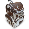 dark cowhide backpack purse genuine leather