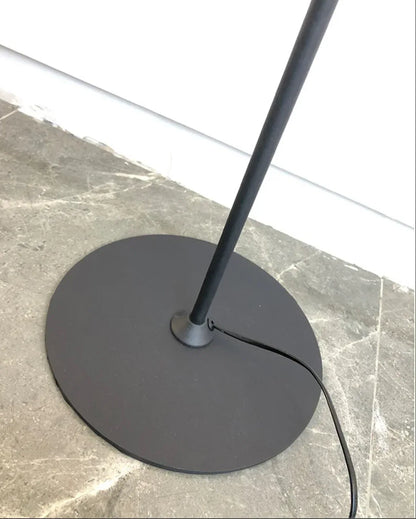 Art Deco Modern Floor Lamp with Angled Disc Shade