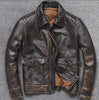 distressed leather bomber jacket mens vintage