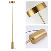 Nordic minimalist column led standing floor lamp electroplated gold 110V-120V For US CA