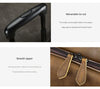 Real Leather Trolley Suitcase Carry-On with Wheels