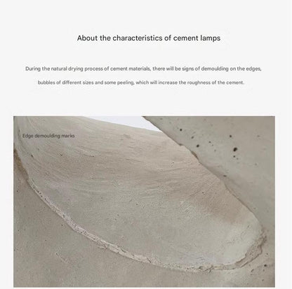 Wabi Sabi Cement Wall Lamp Nordic Concrete Wall Sconce