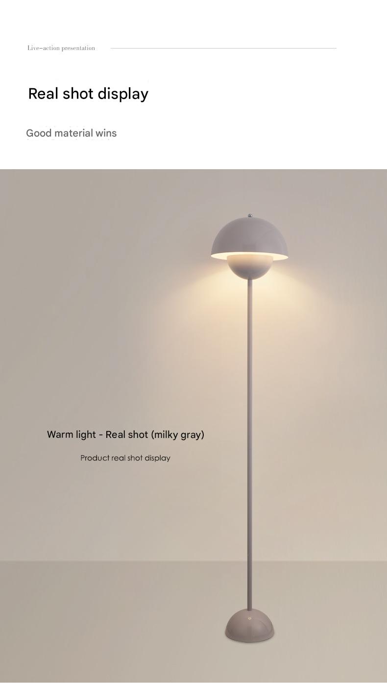 Contemporary scandinavian mushroom floor lamp