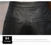 Women’s Black Leather High Waisted Shorts