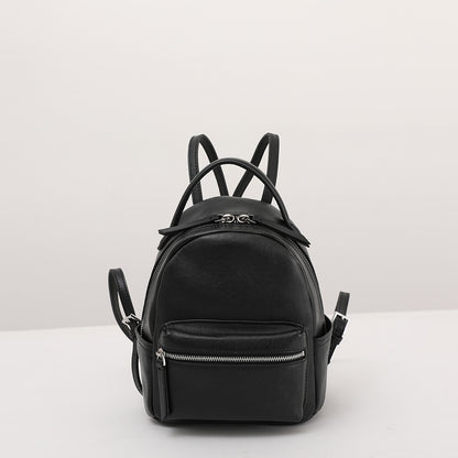 Mini Women Leather Backpack Full-Grain Small Backpack Purse