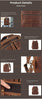 Men’s Leather Backpack with Trolley Sleeve 15.6-Inch Laptop