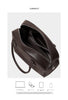 Leather Shoulder Bag Boston Briefcase Style Purse