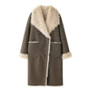 Women’s Reversible Faux Fur Long Winter Coat