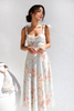 Floral Midi Sundress With Tie Straps