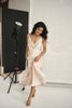 French style satin lace sleep dress
