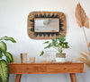 Accent Wall Boho Wall Statement Mirror With Fringe