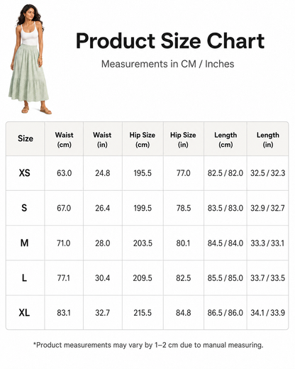 Full length maxi skirt with a high waist and soft checked texture