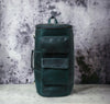 Convertible Leather Backpack Duffle Bag