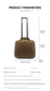 Real Leather Trolley Suitcase Carry-On with Wheels