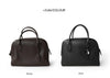 Leather Shoulder Bag Boston Briefcase Style Purse