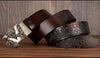 Men Dragon Leather Belt with Automatic Buckle