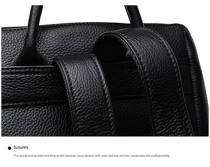 Women’s Black Leather Backpack Bag