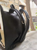 Cowhide Diaper Backpack Brown White