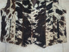 Cowhide Vest in Tricolor Hair-On Hide for Men and Women