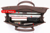 Men’s Leather Briefcase Slim 13.3 Inch Laptop Business Bag