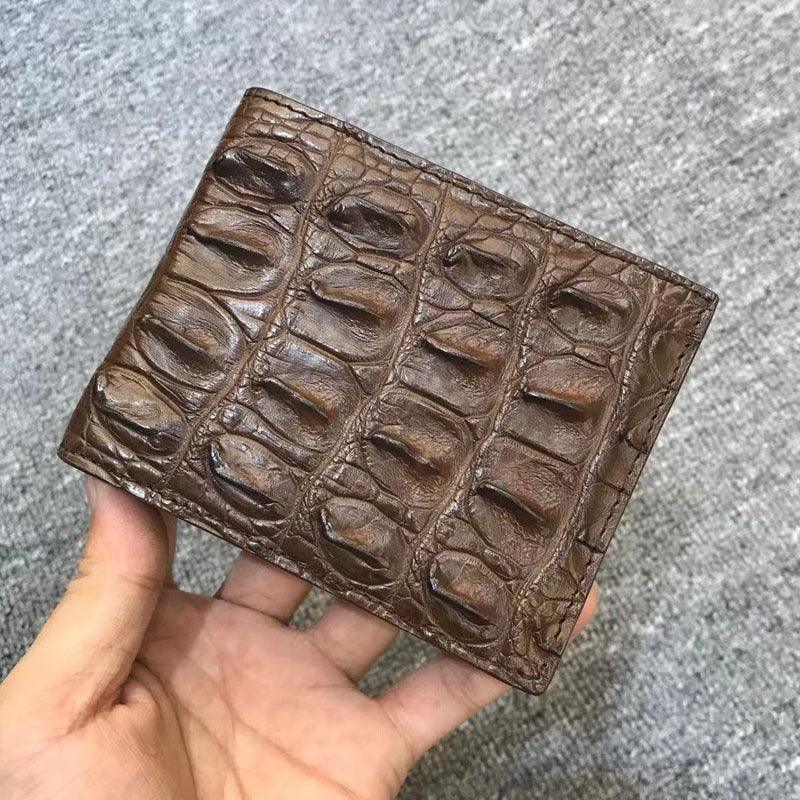 Men's Genuine Thai Crocodile Leather Bifold Wallet 2