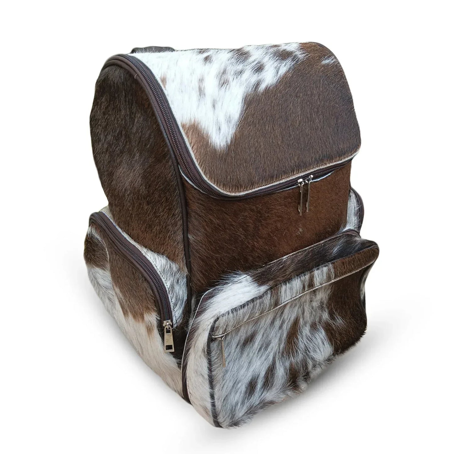 dark cowhide backpack purse genuine leather