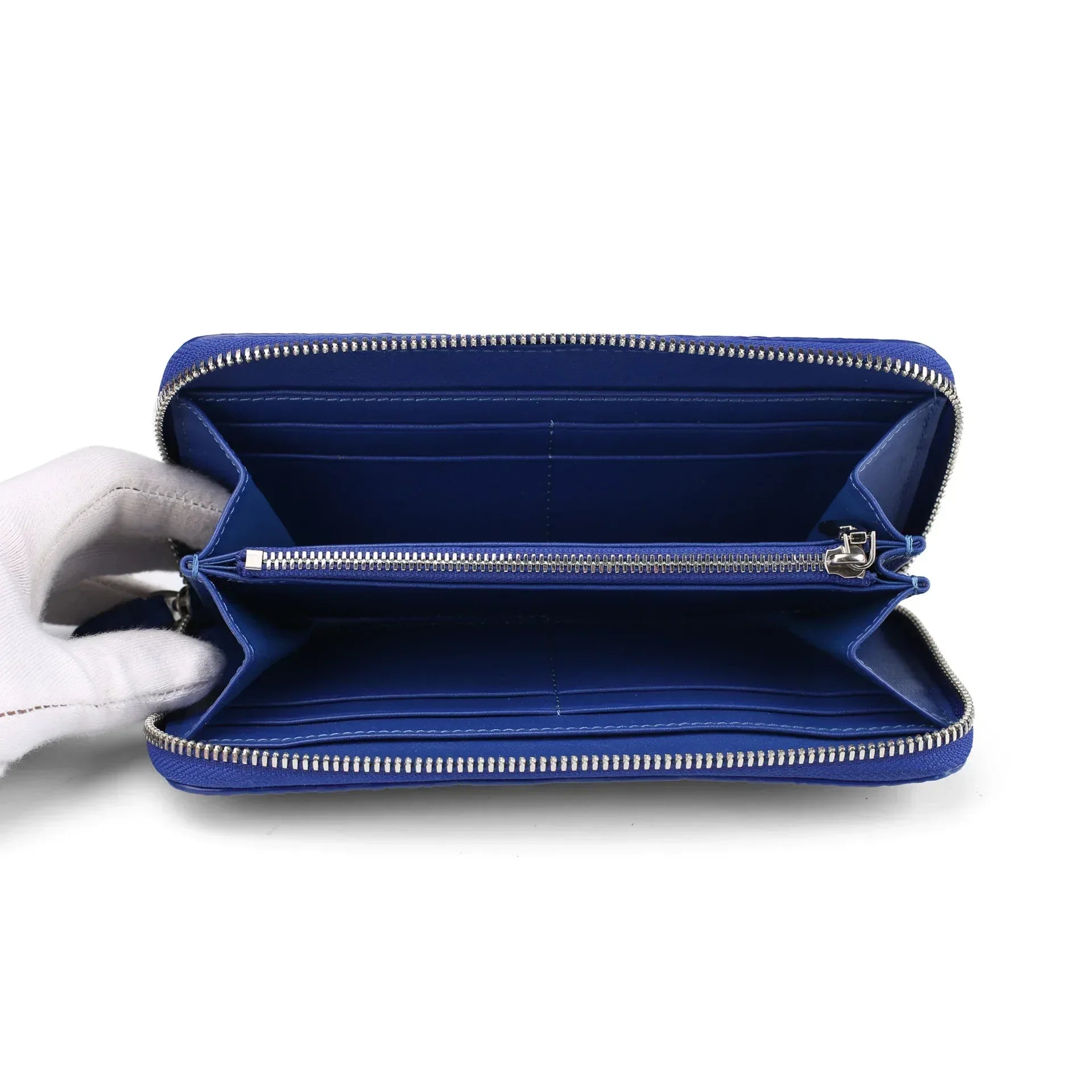 Women's Crocodile Leather Zip Around Long Wallet