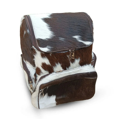 dark cowhide backpack purse genuine leather