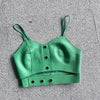 Women’s Genuine Leather Cropped Camisole Top 6