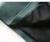 High-waisted pencil skirt in genuine leather