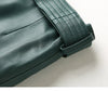 High-waisted pencil skirt in genuine leather