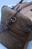 Natural Cowhide Patchwork Leather Duffle Bag