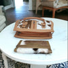 Women’s Hair On Cowhide Handbag with Matching Clutch