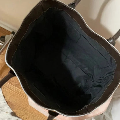 Brindle cowhide tote bag for women