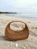 Handwoven Wicker Rattan Crescent Moon Bag