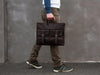 Handmade Leather Laptop Bag for Men Brown Office Briefcase