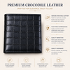 Genuine Crocodile Leather Passport Holder for Men