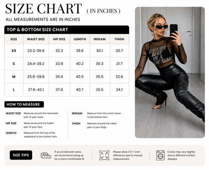 High waisted black faux leather pants with ruched fit