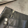 Women’s High Waisted Sheepskin Leather Mini Skirt