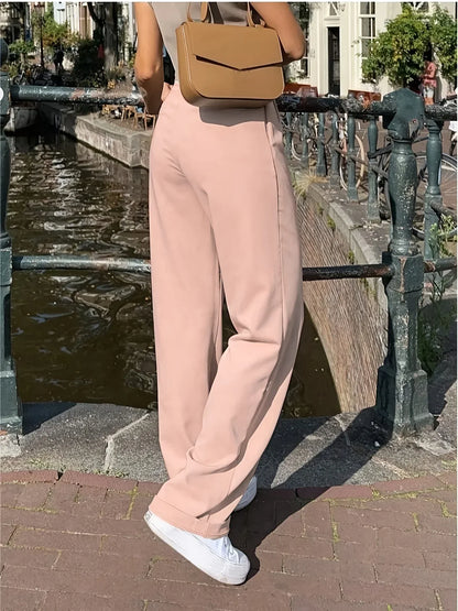 Women's High Waisted Pleated Office Pants