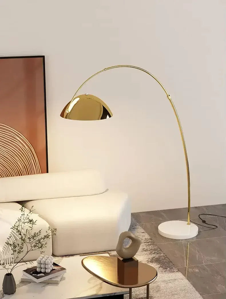 Modern curved arc floor lamp for living rooms