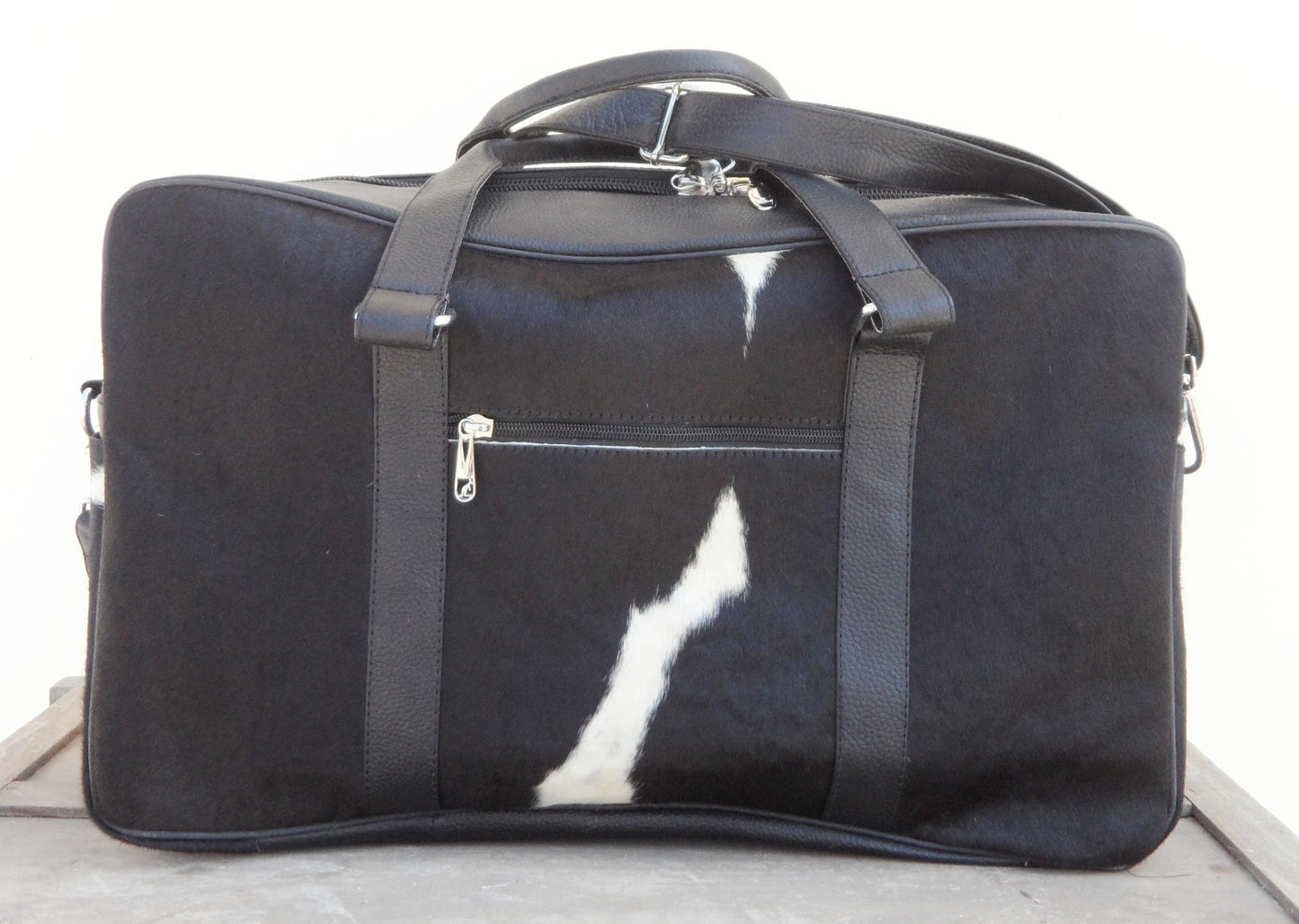 Exotic Cowhide Luggage Bag