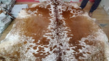 Extra Small Brown Cowhide Rug 5ft x 5ftft