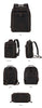 Men’s Leather Backpack with Trolley Sleeve 15.6-Inch Laptop