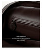 Leather Shoulder Bag Boston Briefcase Style Purse