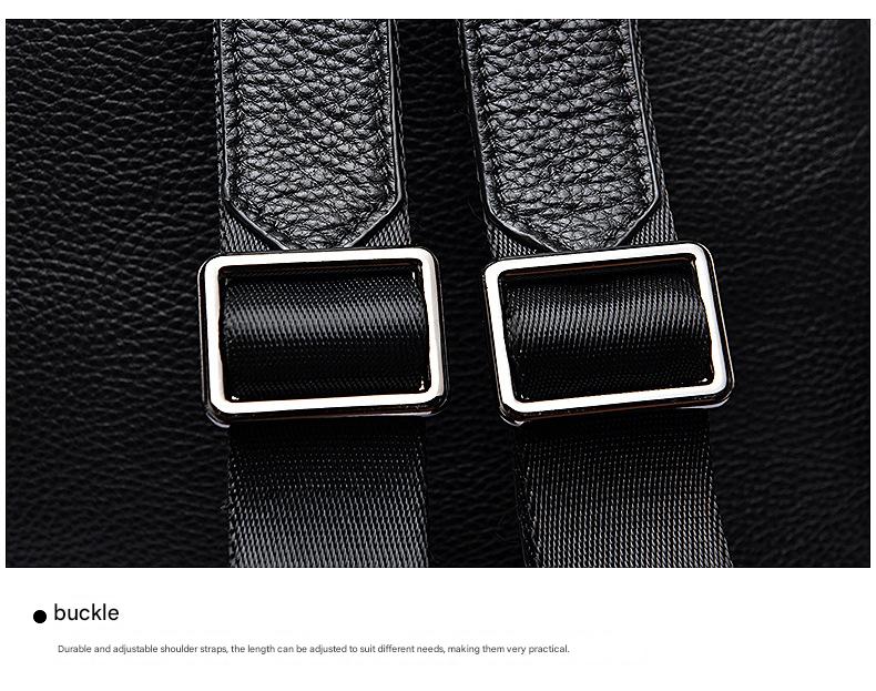 Women’s Black Leather Backpack Bag