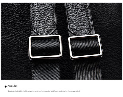 Women’s Black Leather Backpack Bag