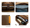 Real Leather Trolley Suitcase Carry-On with Wheels