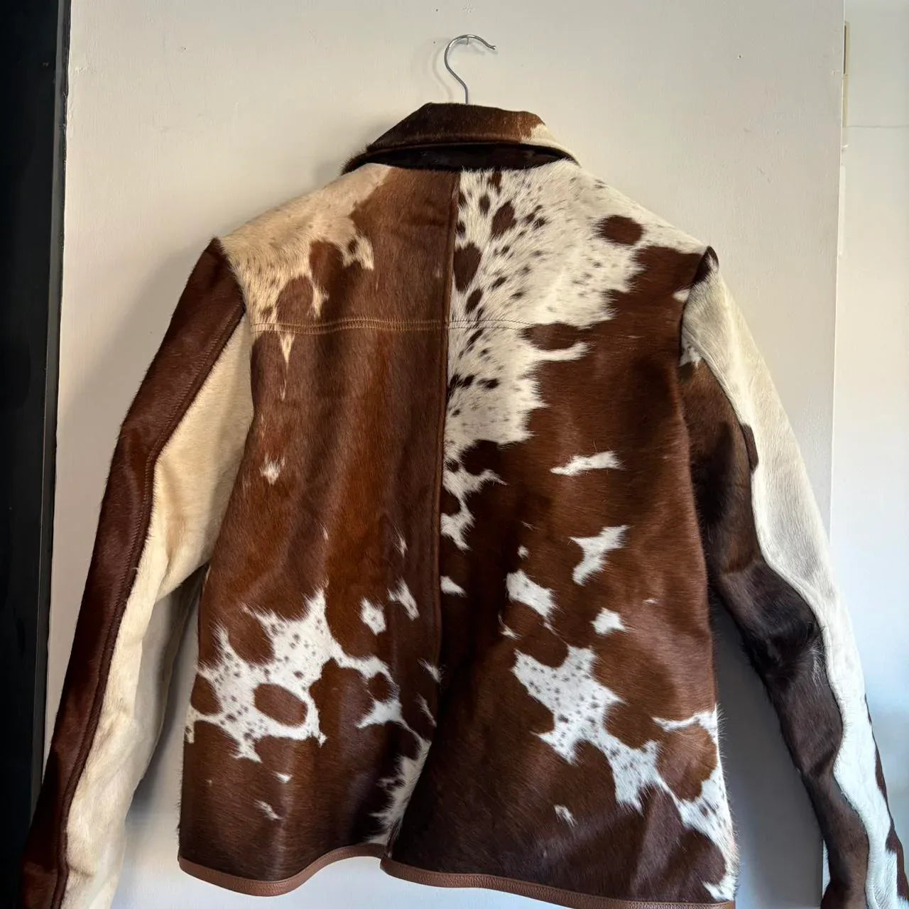 Men's Tricolor Real Cowhide Jacket