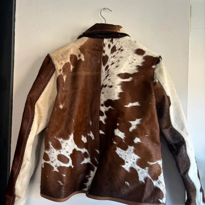Men's Tricolor Real Cowhide Jacket